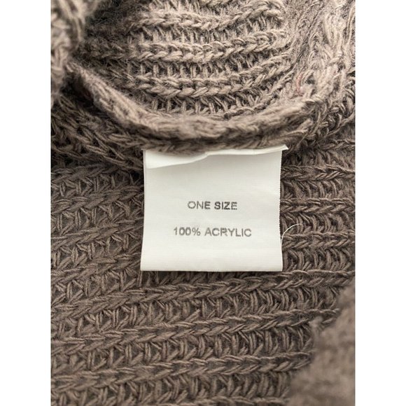 Dont Ask Why Brown Pullover Long Sleeve Knit Sweater Made in Italy ONE SIZE - Picture 7 of 10